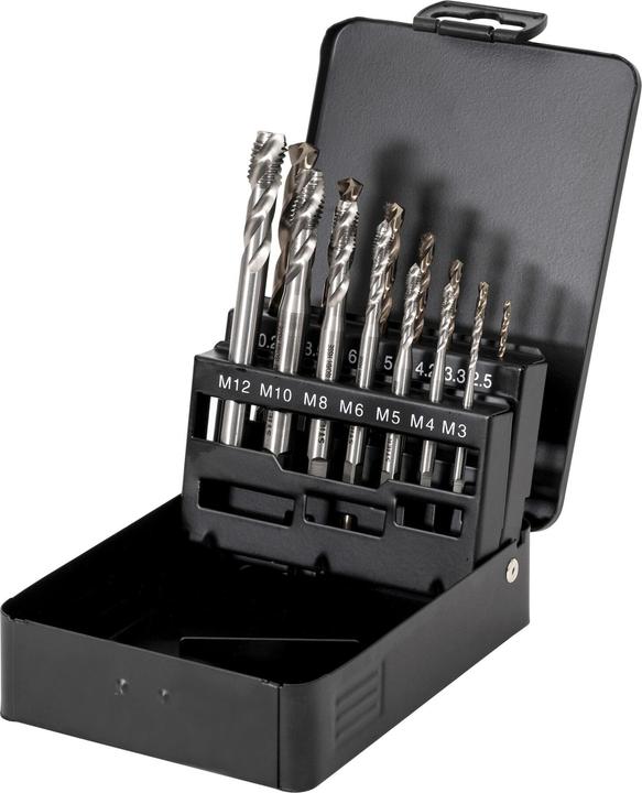 Produktbild Stier Maschinengewindebohrer-Satz HSS-E Co5 M3-12 Form C 35° 14-tlg.