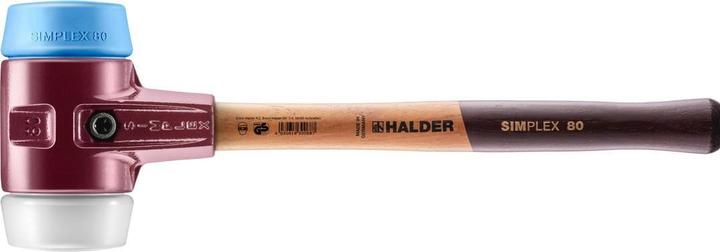 Image du produit Halder Marteau SIMPLEX longueur 490 mm tête Ø 80 mm souple/moyennement dur bois TPE-soft (2735 g)