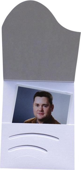 Actual product image Daiber 1x100 passport photo folders Wave linen board (7 x 10 cm, 100 x)