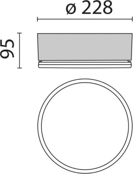 Actual product image PiL LED wall and ceiling light (816 lm)