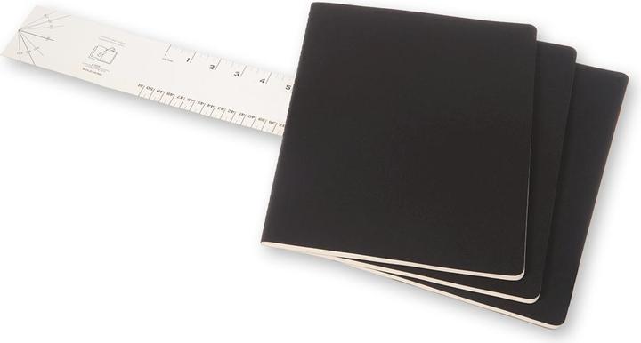 Image du produit Moleskine Lot de 3 carnets à couverture souple lignée (A4, À rayures, Couverture souple)