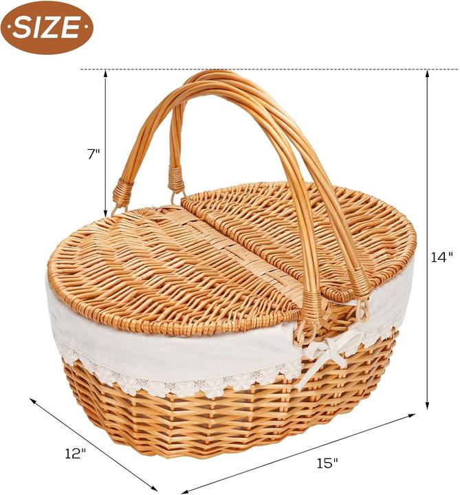 Actual product image Zormy Picknickkorb mit herausnehmbarem Einsatz