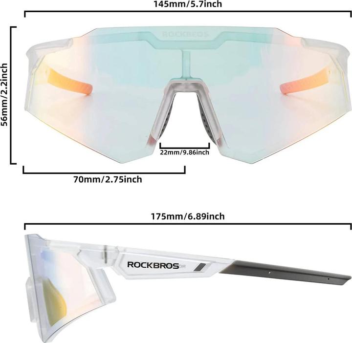 Actual product image Rockbros SP291 (White, UV400)