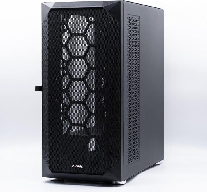 Productafbeelding 1st Cool Wind Storm Black MiddleTower kast, AU, USB3.0, zonder stroombron, zwart