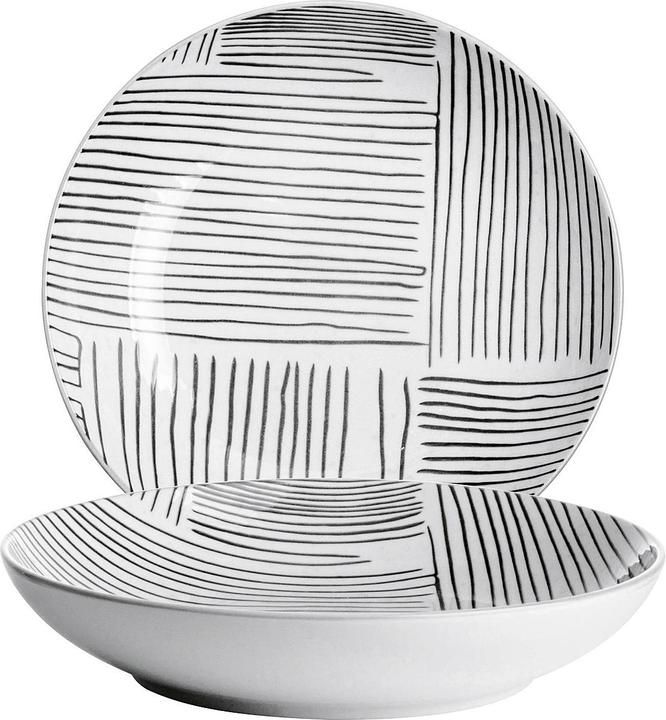 Image du produit Gusta Assiette à soupe TT Stripes Ø21,5 (3 x, 21.50 cm)
