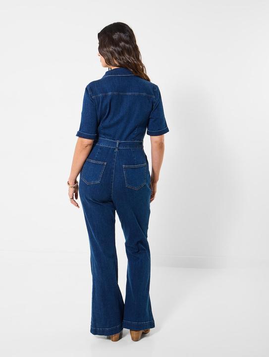 Produktbild Joe Browns Retro-inspired Zip Front Bootcut Denim Jumpsuit (52)
