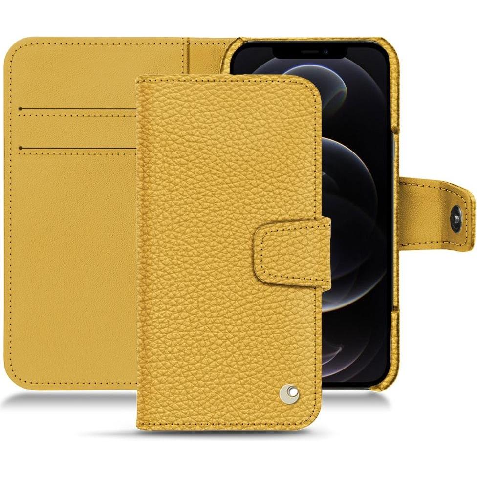 Thumbnail - Noreve Lederschutzhülle Wallet (Apple iPhone 12 Pro), Smartphone Hülle, Orange