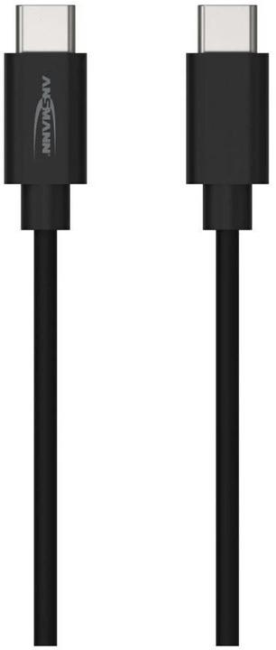 Image du produit Ansmann Câble USB C->C S/S 120cm noir S/S 120cm (1.20 m, USB 3.0, USB 3.1, 60 W)