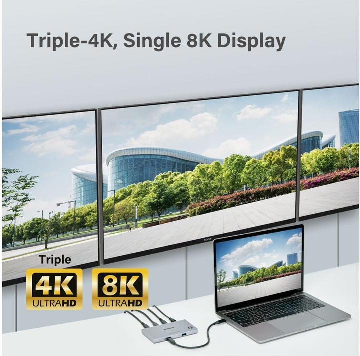 Actual product image edimax TD-405BP Notebook Docking Station & Port Replicator Wired Thunderbolt 4 (Thunderbolt, 4 ports)