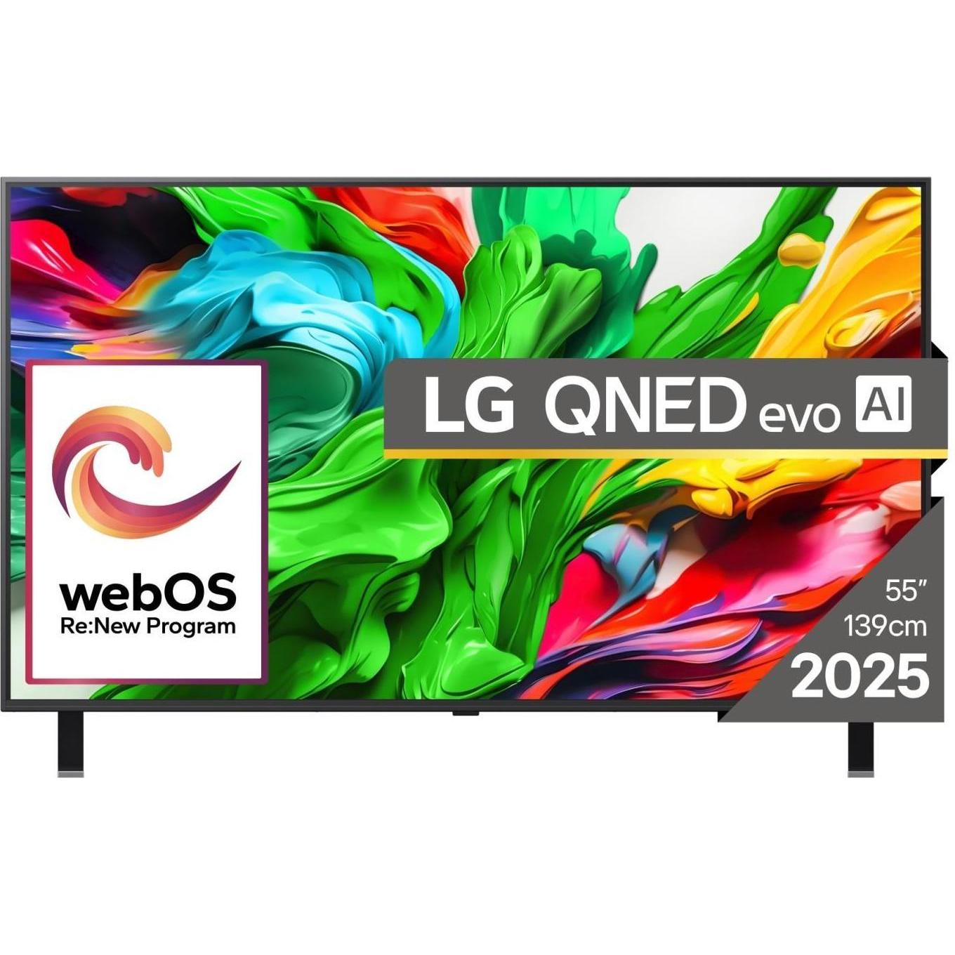 LG 55QNED85A3C (55", QNED85, 4K, 2025), TV, Schwarz