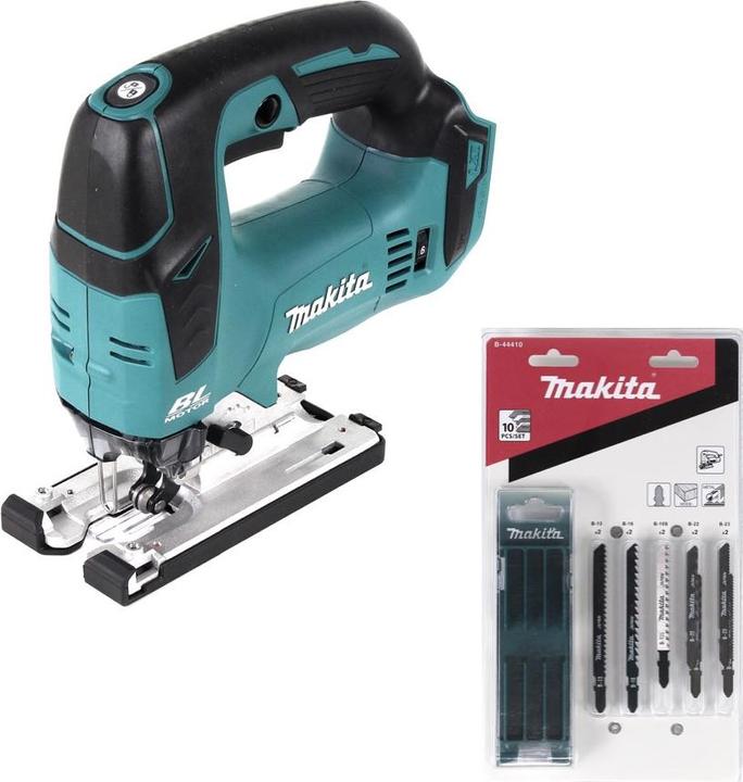 Produktbild Makita DJV 182 Z Akku Pendelhubstichsäge 18V Brushless Solo + 14x Sägeblatt - ohne Akku, ohne Ladege