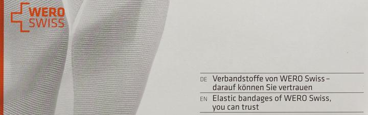 Actual product image Wero Swiss Fix Elastische Gazebinde 4mx8cm weiss