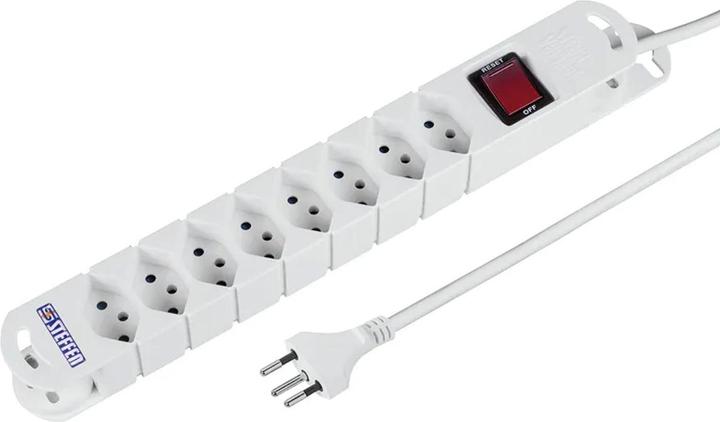 Actual product image Steffen Tide socket strip (8x, Type 13, 3 m)