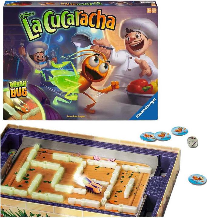 Image du produit Ravensburger La Cucaracha Glow in the Dark (Allemand, Anglais, Espagnol, Français, Italien, Néerlandais, Portugais, 2 - 4 Joueur)