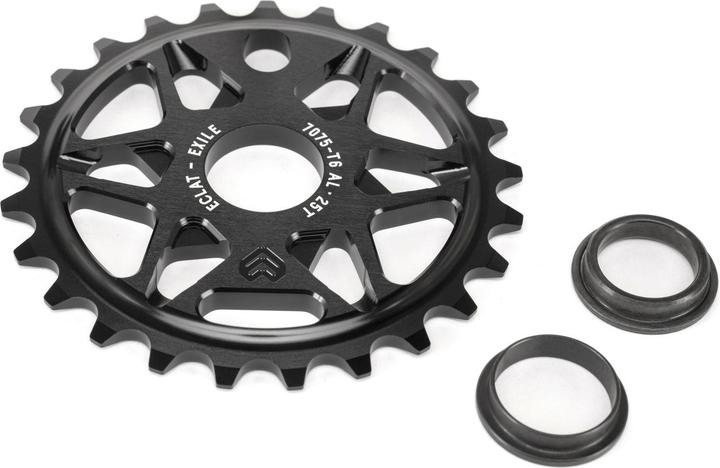 Actual product image Eclat EXILE sprocket, 25t, bolt drive, black (25)