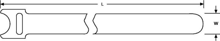 Actual product image HellermannTyton Cable tie150x12,5 black (Plastic cable ties, 150 mm, 10 pcs.)