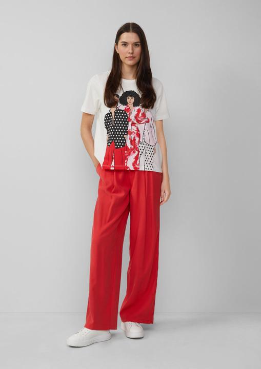 Produktbild S.Oliver T-Shirt Jerseyshirt im Relaxed Fit mit Effekt-Artwork (42)