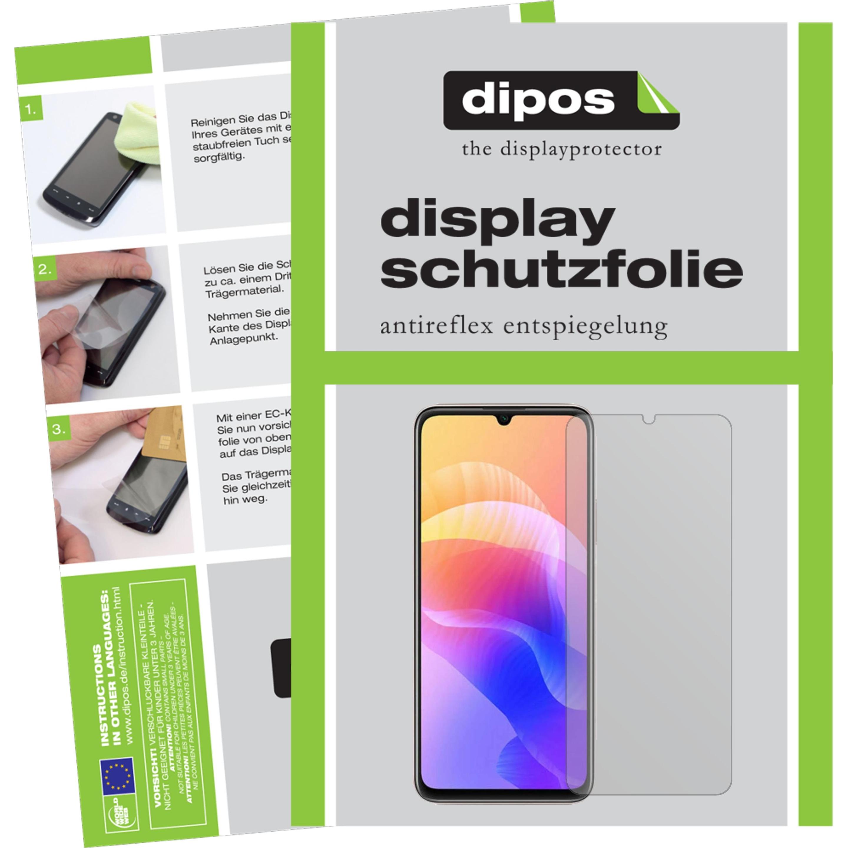Dipos Displayschutzfolie Antireflex (2 Stück, Huawei Enjoy 20 5G), Smartphone Schutzfolie, Transparent