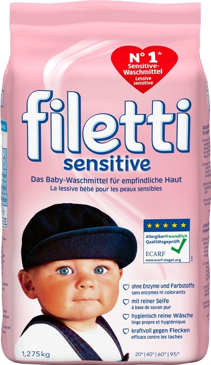 Produktbild Filetti Sensitive (20 Waschgänge, Pulver)