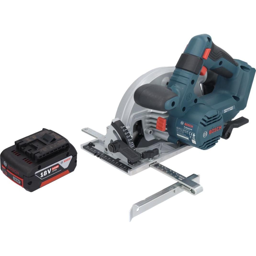 Thumbnail - Bosch Professional, Handkreissäge, Bosch GKS 18V-57-2 Professional Akku Handkreissäge 18 V 165 mm Brushless + 1x Akku 5,...