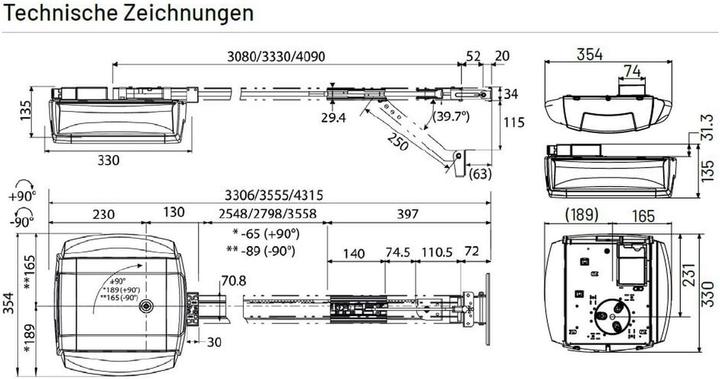 Immagine prodotto Marantec Azione elettrica per porte di garage e sezionali, set con telecomandi e illuminazione LED