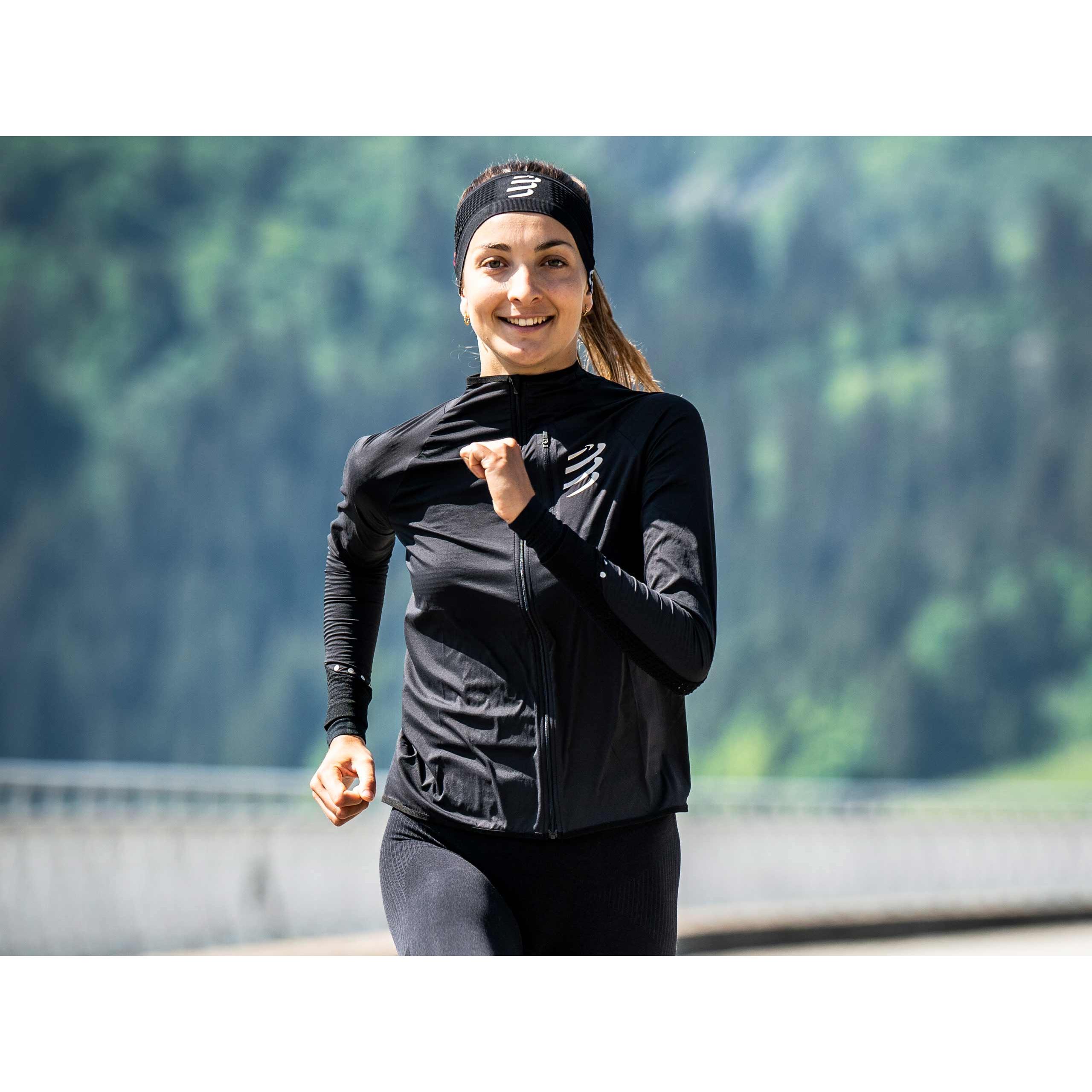 Thumbnail - Compressport, Damen, Laufjacke, Hurricane Windproof Jacket W (S), Schwarz, S