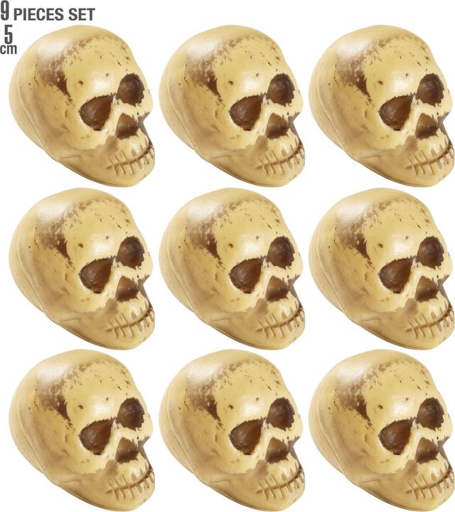 Actual product image Widmann Skulls on the net (9 Piece)