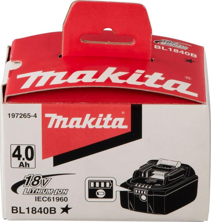 Productafbeelding Makita LXT BL1840B oplaadbare batterij (18 V)