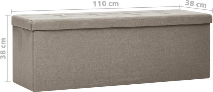 Actual product image vidaXL Bank mit Stauraum (110 cm)