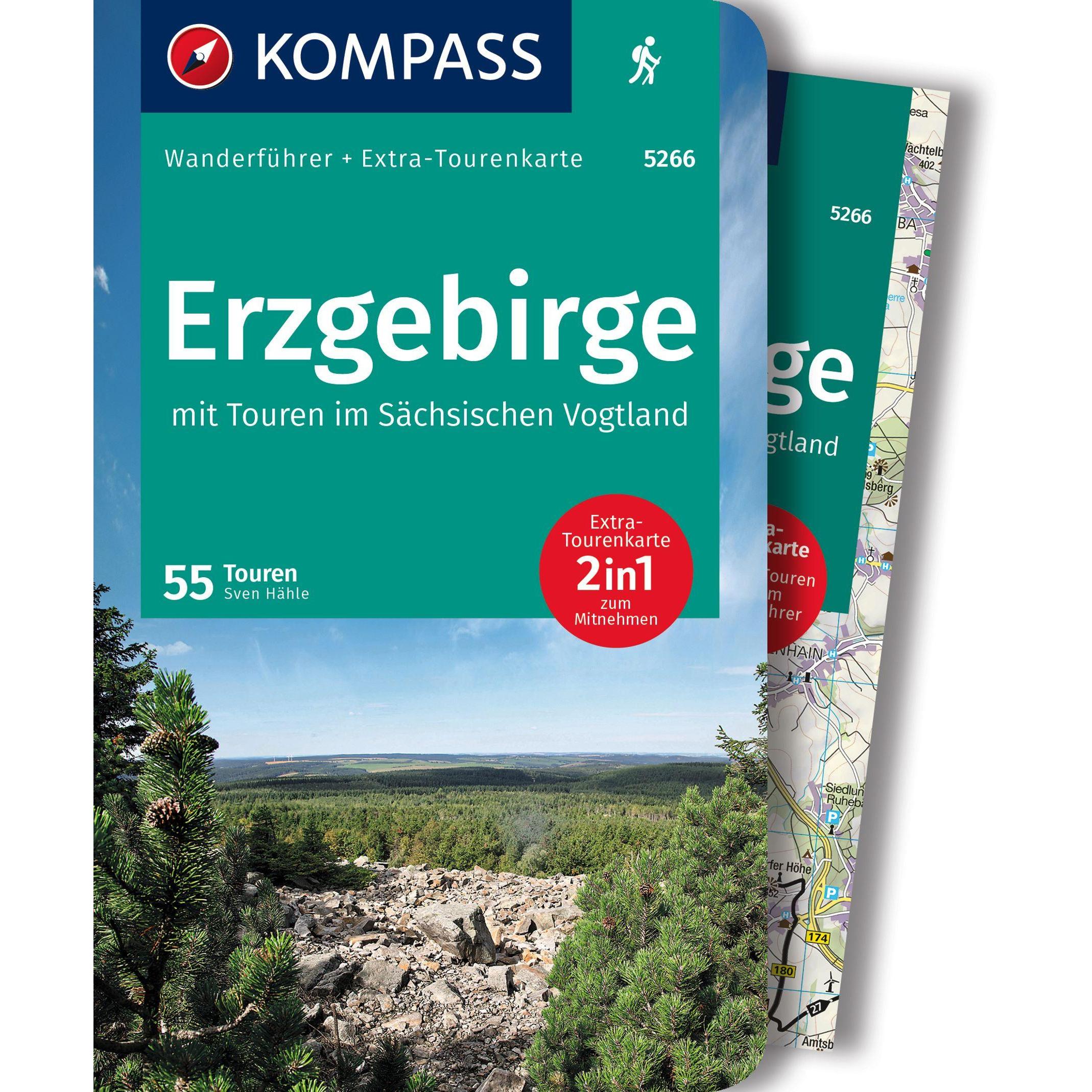 Wanderführer 5266 Erzgebirge, 55 Touren, Ratgeber von Sven Hähle