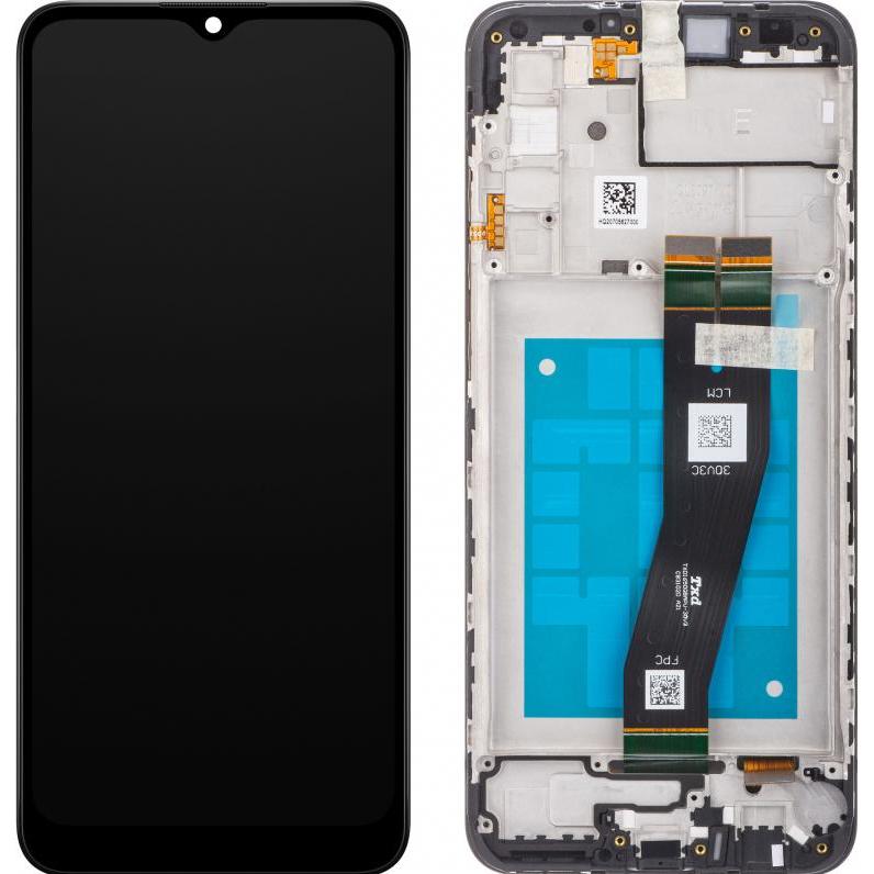 Samsung Display Unit für Galaxy A02s A025G, Schwarz (Écran), Pièces de rechange pour appareils mobiles