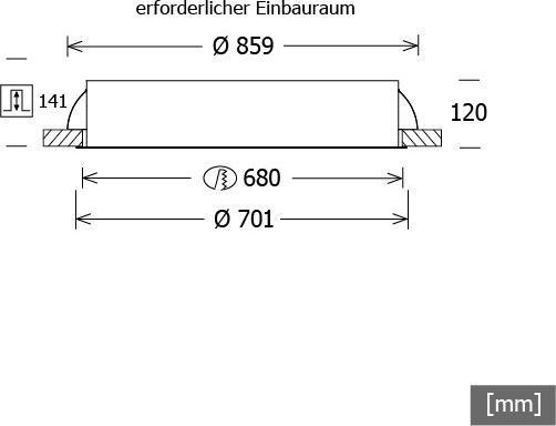 Produktbild LTS LED-Einbauleuchte (7130 lm)