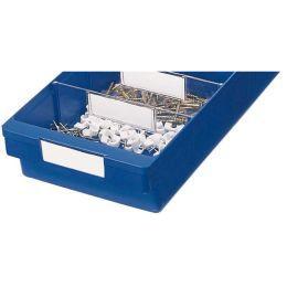 NoName, Lagerbehälter, Etikett weiss für Kleinteilebox B152 mm VE 10 Stk.