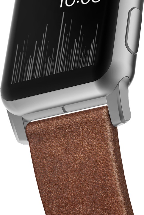 Image du produit Nomad Sangle de connexion moderne (44 mm, Cuir, Acier inoxydable, Apple Watch Series 4, Apple Watch Series 5, Apple Watch Series 6, Apple Watch SE)