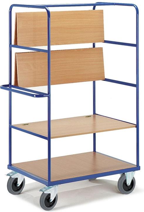 Actual product image Rollcart Shelf trolley 08-7808 blue 140.0 x 80.0 x 188.0 cm (600 kg)