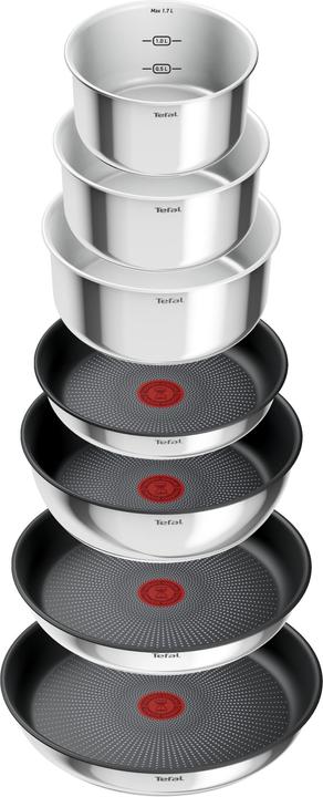 Immagine prodotto Tefal L897DS04 (26 cm, Set di pentole e padelle da cucina, Acciaio inossidabile)