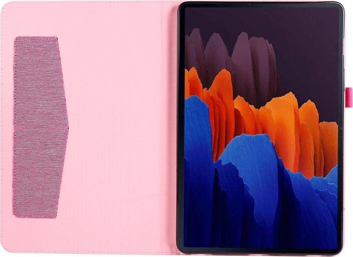 Produktbild König Design Schutz Tablet Hülle für Samsung Galaxy Tab S7 FE Case Cover Tasche Etuis Rosa (Galaxy Tab S7 FE)
