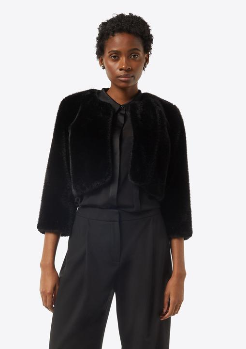 Actual product image Comma Outdoor-Jacke Bolero aus weichem Kunstfell (M)