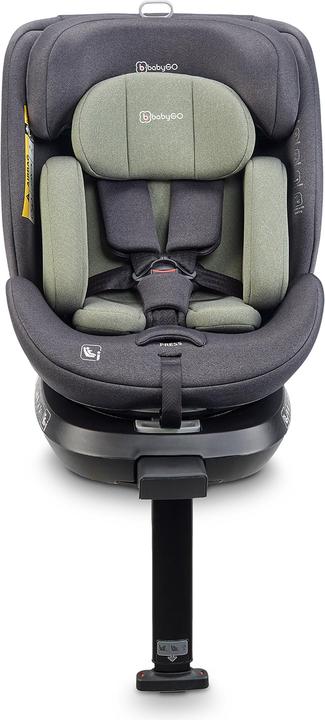 Actual product image BabyGo Move 360 Green child seat (Reboarder, ECE R129/i-Size Standard)