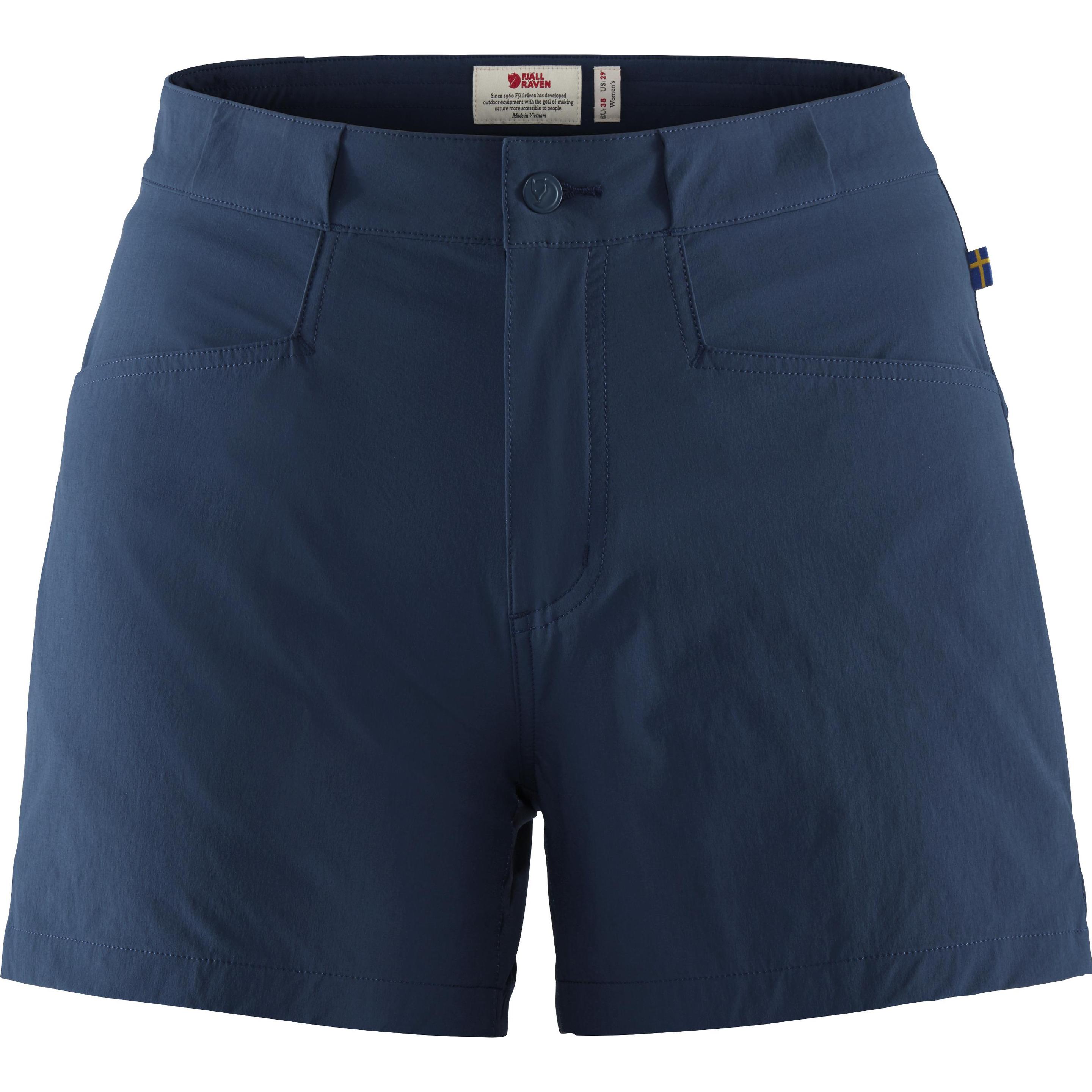 Fjällräven, Damen, Outdoorhose, High Coast Lite Shorts (38), Blau, 38