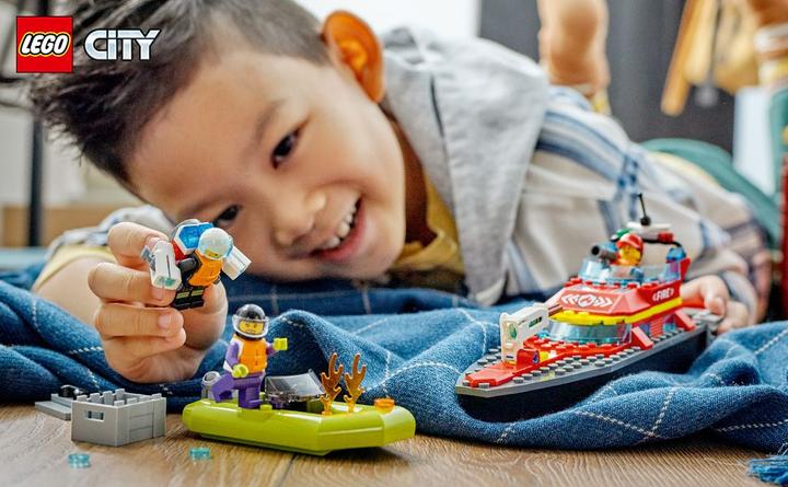 Produktbild LEGO Feuerwehrboot (60373, LEGO City)