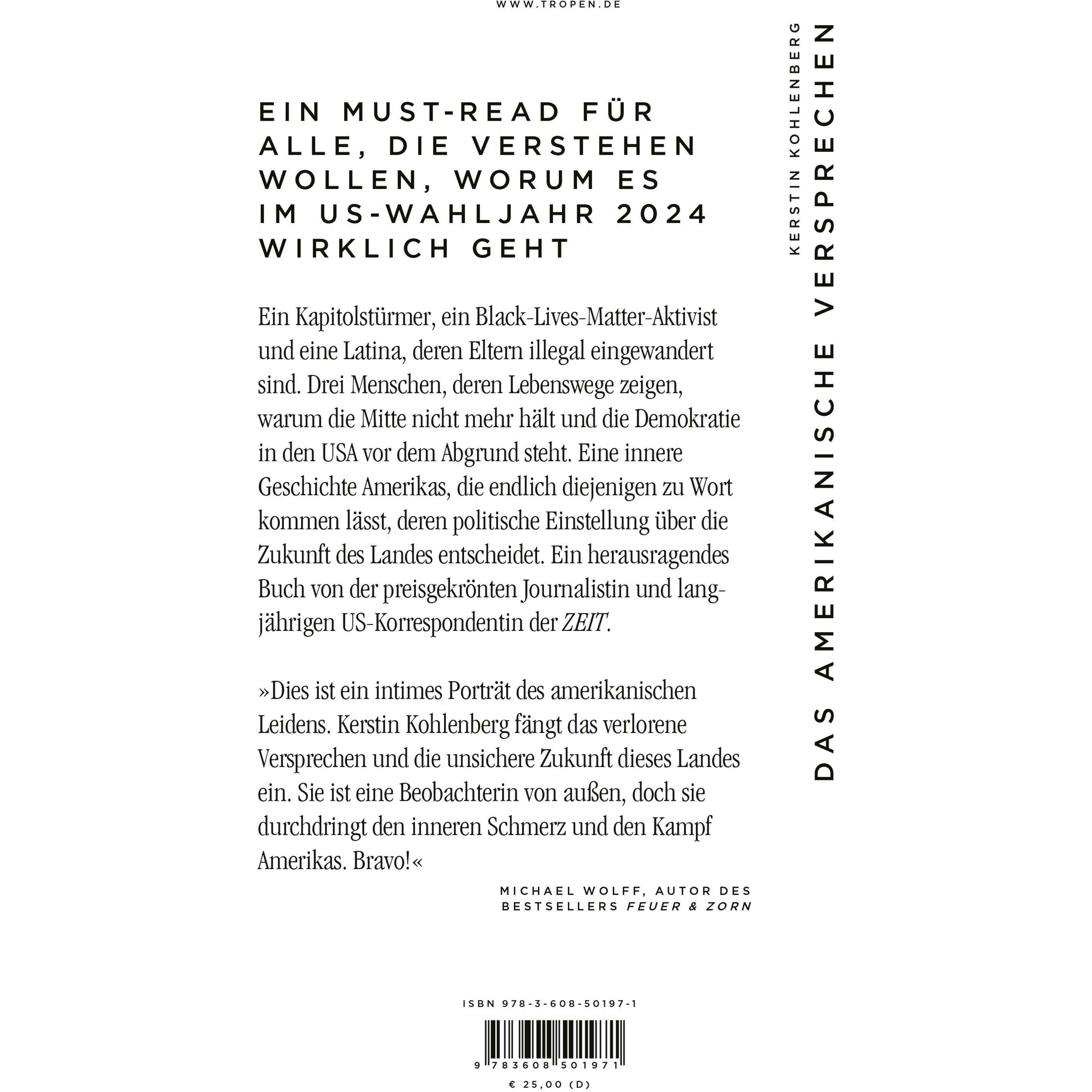Thumbnail - Das amerikanische Versprechen, Sachbücher von Kerstin Kohlenberg