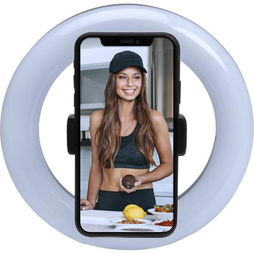 Thumbnail - Bigben Connected Vlogging Luz+ Tripode (Ringleuchte), Dauerlicht, Schwarz