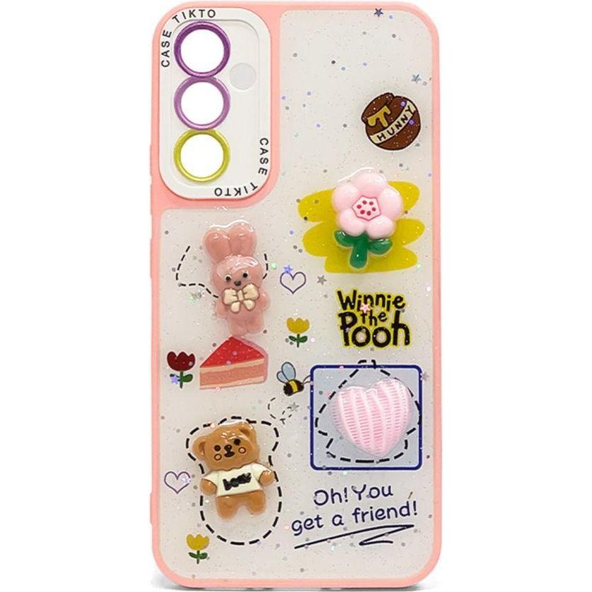 iLike iPhone 14 COPERTURA CARTOON EPOXY (Apple iPhone 14), Cover smartphone, Pink