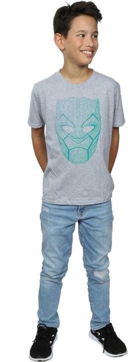 Produktbild Jungen Schwarzer Panther Tribal Maske TShirt (140, 146)