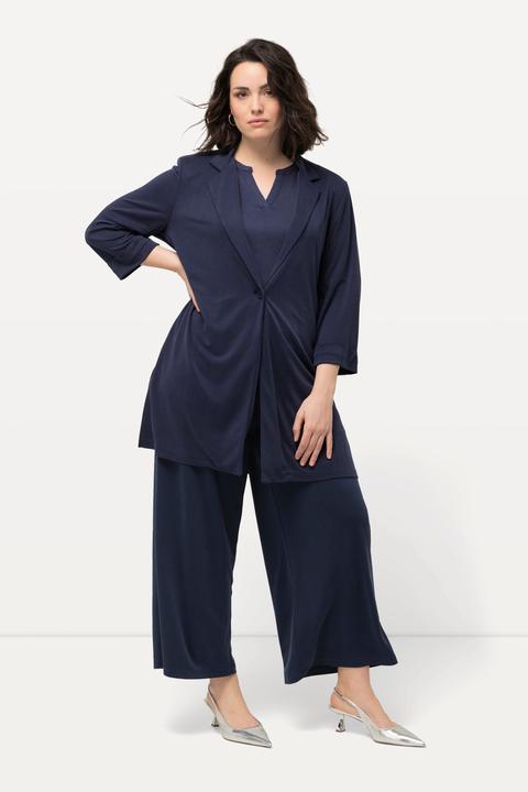 Produktbild Ulla Popken Jersey-Blazer, Reverskragen, 3/4-Arm, Modalmix (42, 44)