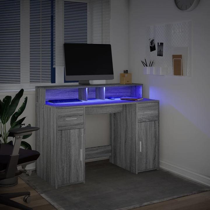 Immagine prodotto VidaXL Scrivania a LED (160 x 55 x 91 cm)