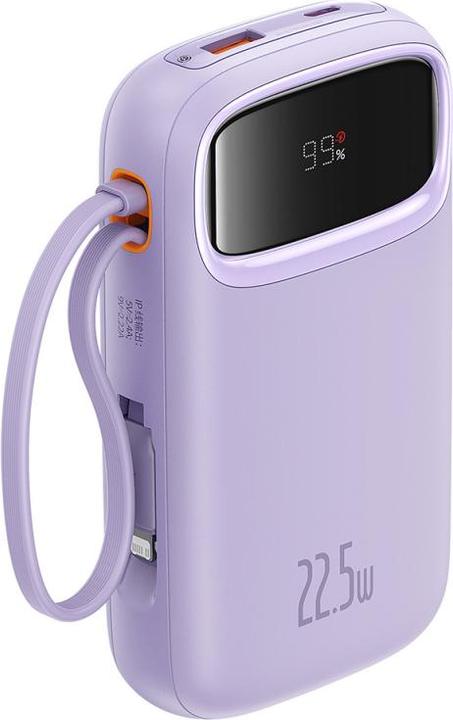 Produktbild Baseus Powerbank Qpow Pro+, 10000mAh, 22.5W, QC + PD, Purple (10000 mAh, 22.50 W)
