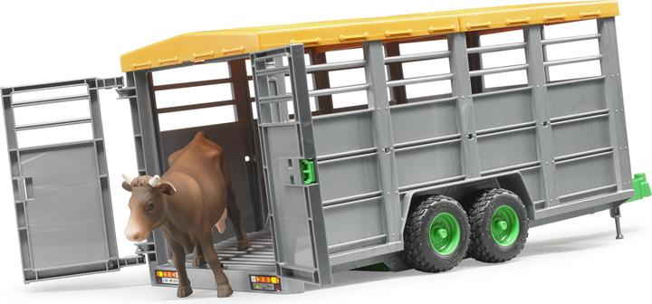 Actual product image Bruder Cattle trailer and cow