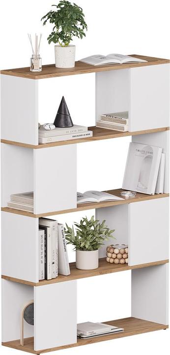 Actual product image Vicco Raumteiler Eneos, Weiss/Goldkraft Eiche, 80 x 124.5 cm